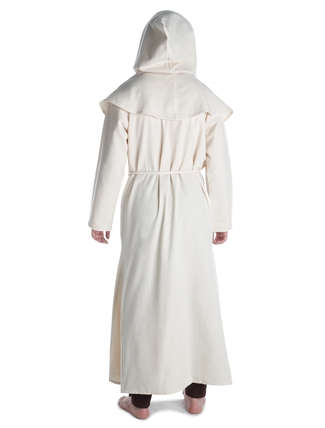 Mittelalter Mönchskutte Halzebier (Set) in Beige Rückansicht