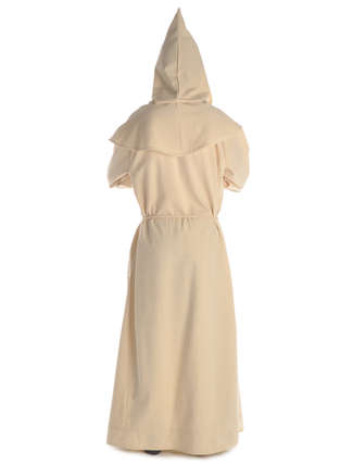 Mittelalter Mönchskutte Halzebier (Set) in Beige Rückansicht 2