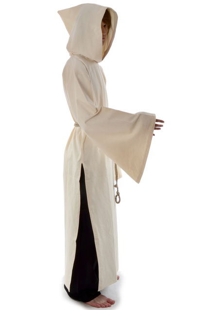 Mittelalter Mittelalterkutte Heimrich in Beige Seitenansicht