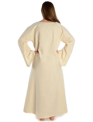 Mittelalter Kleid Sigune in Beige RÃ¼ckansicht