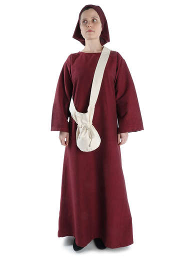 Mittelalter Kleid Sigune in Rot Frontansicht 5