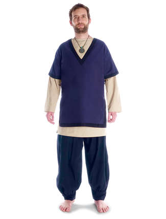 Römer Tunika Gunther in Blau Frontansicht