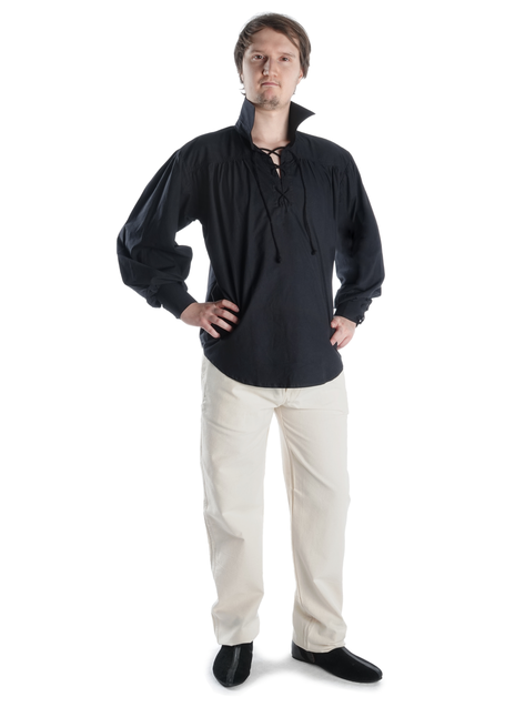 Mittelalter Hose Gilan in Beige Frontansicht