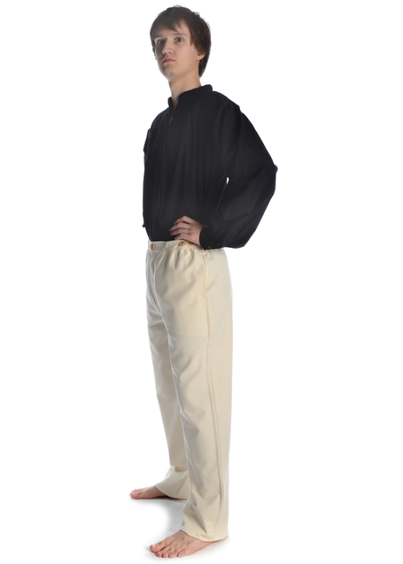 Mittelalter Hose Gilan in Beige Seitenansicht 2