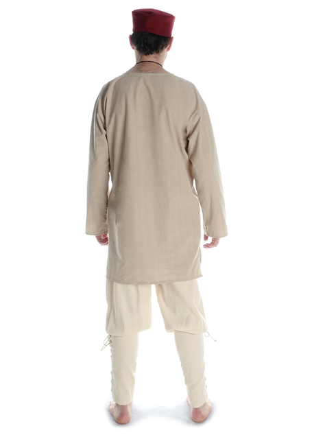 Wikinger Hose Loki in Beige Rückansicht