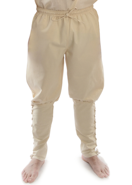Wikinger Hose Loki in Beige Frontansicht 4