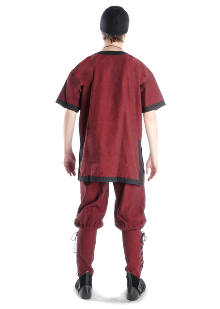 Wikinger Hose Loki in Rot Rückansicht