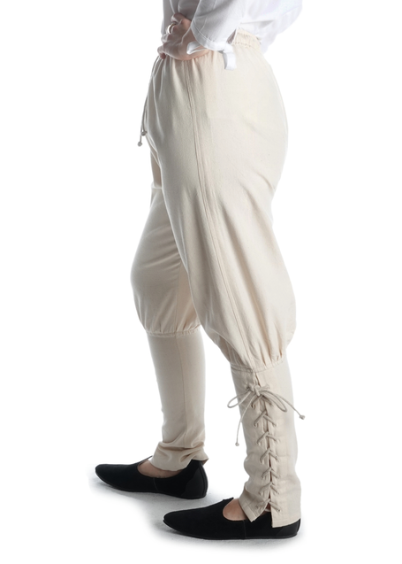 Mittelalter Hose Freya in Beige Seitenansicht
