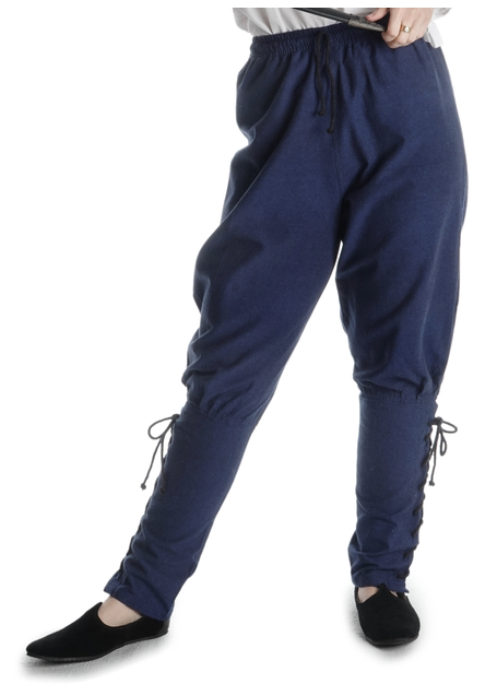 Mittelalter Hose Freya in Blau Frontansicht 2