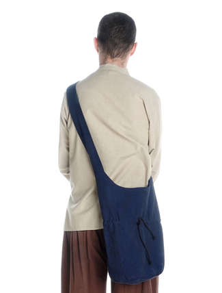 Mittelalter Tasche Irmenfried in Blau Rückansicht