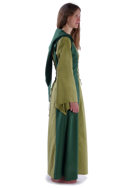Mittelalter Kleid Liebgart in MISSING: lightgreen-green Seitenansicht 3