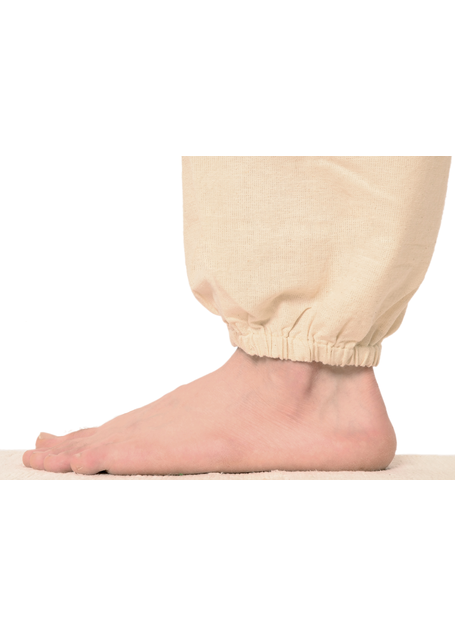 Mittelalter Kinderhose Postefar in Beige Detailansicht