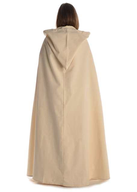 Mittelalter Umhang Sunnhild in Beige Rückansicht 2