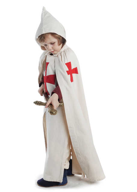 Templer Kinderumhang Taurian in Beige Seitenansicht 2