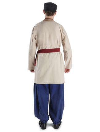 Mittelalter Hose Riwalin in Blau Rückansicht 2