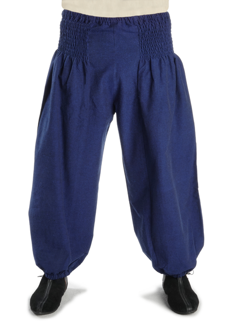 Mittelalter Hose Riwalin in Blau Frontansicht