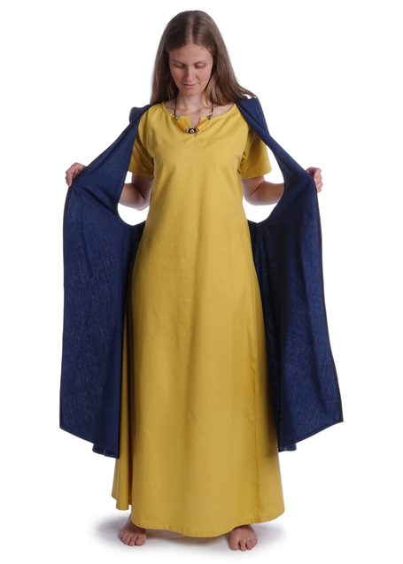 Mittelalter Surkot Liaze in Blau Frontansicht 4