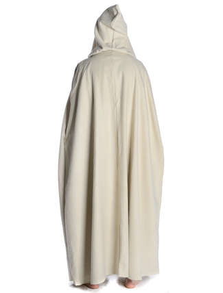 Mittelalter Umhang Trutmunt in Beige Rückansicht