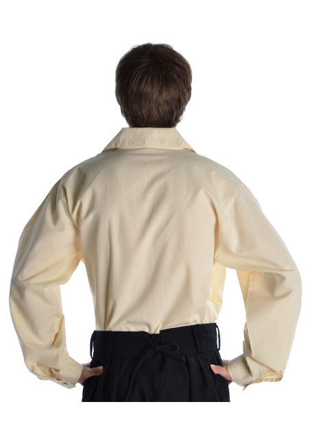 Mittelalter Schnürhemd Askalon in Beige Rückansicht