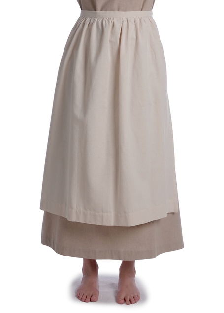 Mittelalter Schürze Repanse in Beige Detailansicht