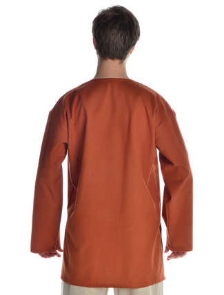 Wikinger Untertunika Heimdall in Orange Rückansicht