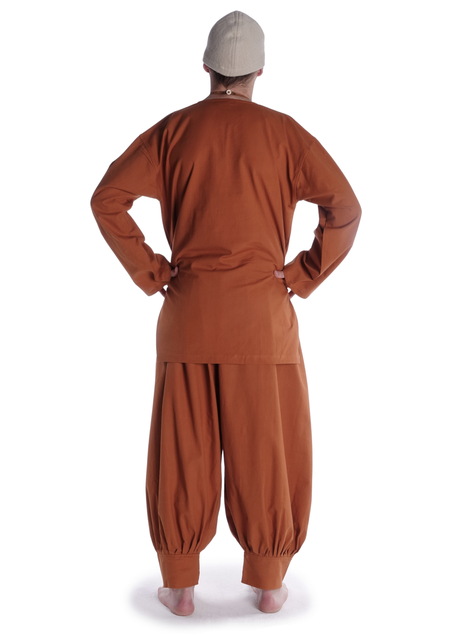 Wikinger Untertunika Heimdall in Orange Rückansicht