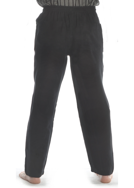 Mittelalter Hose Melot in Schwarz Rückansicht