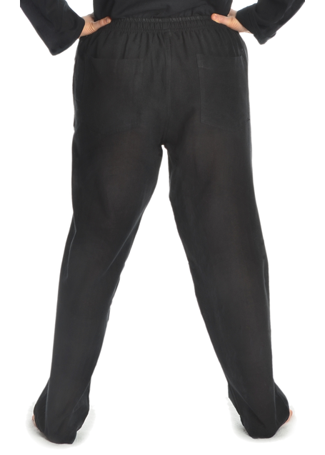 Mittelalter Hose Floraete in Schwarz Rückansicht