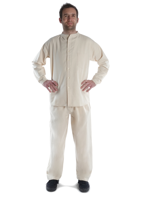 Mittelalter Hose Gurmun in Beige Frontansicht 2