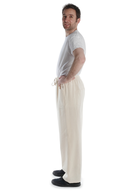 Mittelalter Hose Gurmun in Beige Seitenansicht