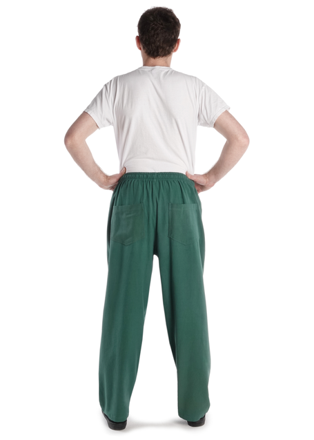 Mittelalter Hose Gurmun in Grün Rückansicht