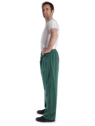 Mittelalter Hose Gurmun in Grün Seitenansicht