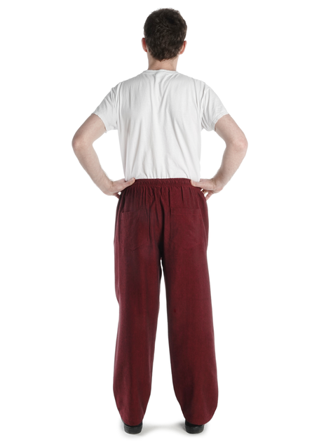 Mittelalter Hose Gurmun in Rot Rückansicht