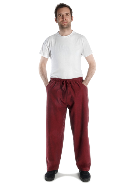 Mittelalter Hose Gurmun in Rot Frontansicht