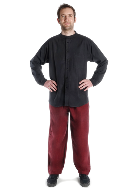 Mittelalter Hose Gurmun in Rot Frontansicht 2