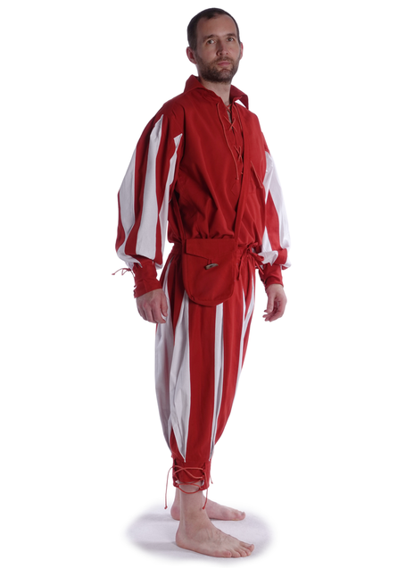 Landsknecht Hose Morold in MISSING: chilired-white Seitenansicht 2