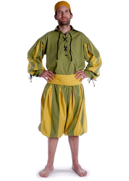 Landsknecht Hose Morold in MISSING: lightgreen-yellow Frontansicht