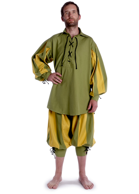 Landsknecht Hose Morold in MISSING: lightgreen-yellow Frontansicht 2