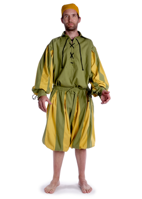 Landsknecht Hose Morold in MISSING: lightgreen-yellow Frontansicht 3