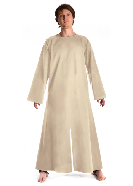 Mittelalter Cotte Hadubrand in Beige Frontansicht
