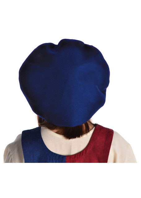 Mittelalter Barett Verena in Blau Rückansicht