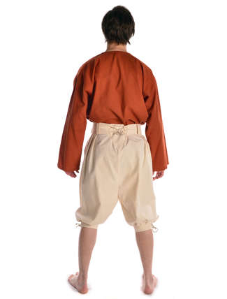 Piraten Hose Urgan in Beige Rückansicht
