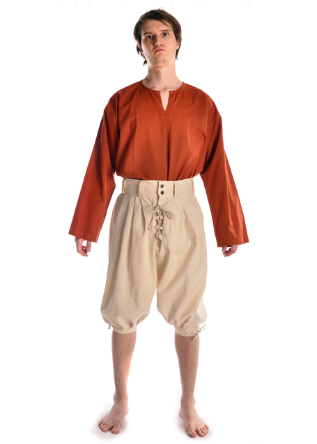 Piraten Hose Urgan in Beige Frontansicht