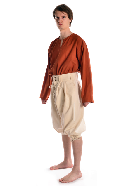 Piraten Hose Urgan in Beige Seitenansicht