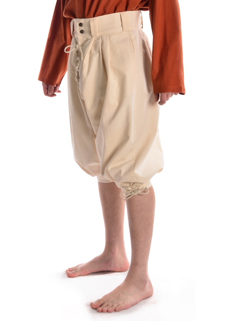 Piraten Hose Urgan in Beige Seitenansicht 2