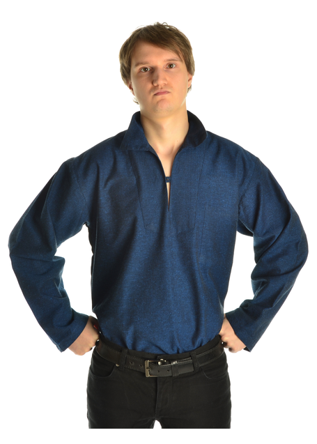 Korsaren Hemd Kaylet in Blau Seitenansicht