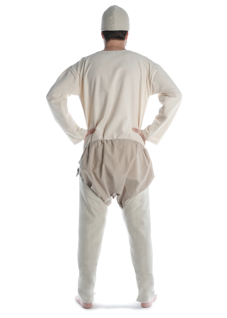 Mittelalter Beinlinge Wigalois in Beige Rückansicht 2