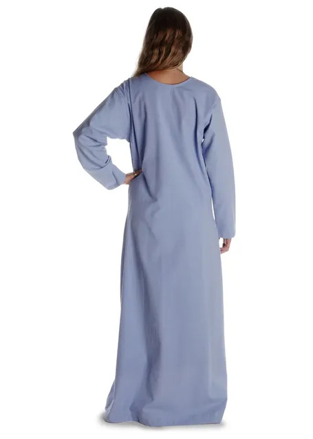 Mittelalter Cotte Meliur in Hellblau Rückansicht