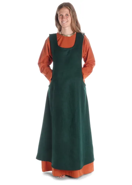 Mittelalter Cotte Meliur in Orange Frontansicht 3