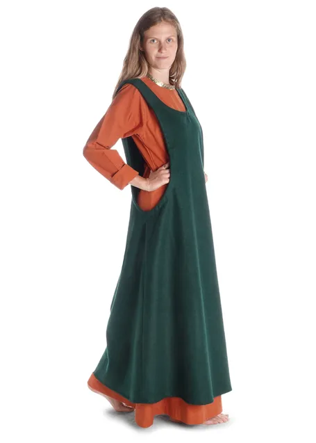 Mittelalter Cotte Meliur in Orange Seitenansicht 2